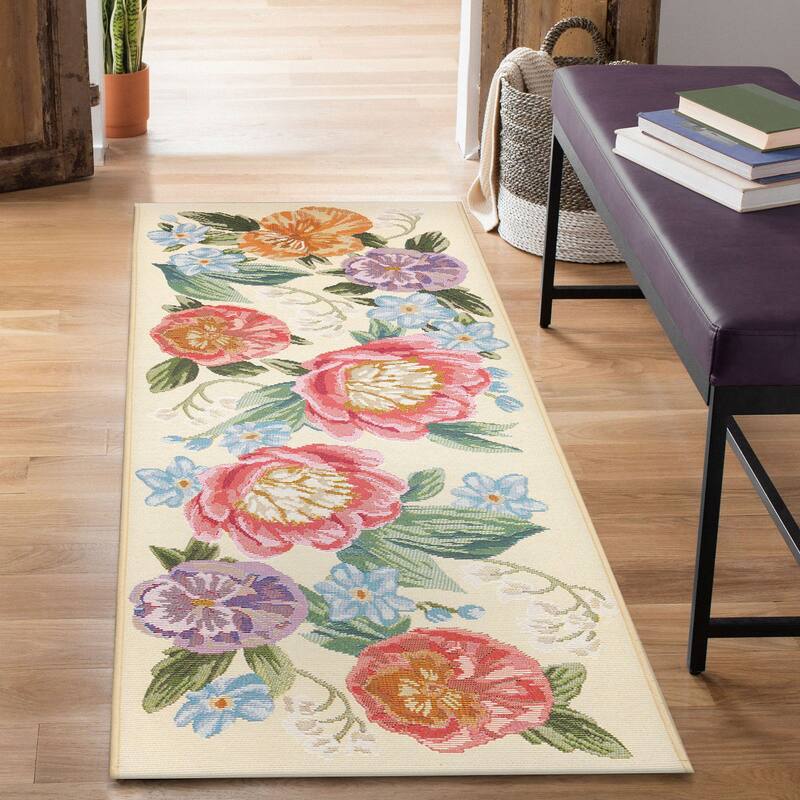 Liora Manne Esencia Secret Garden Indoor/Outdoor Mat