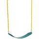 preview thumbnail 2 of 9, 2 Pack Green Kids Outdoor Swing with EVA Seat with Heavy Duty Chains Safe for Playgrounds and Backyard - 25.98 x 5.51 x 0.47 in