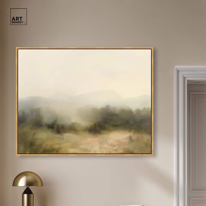 Haze Horizon Canvas by Art Remedy