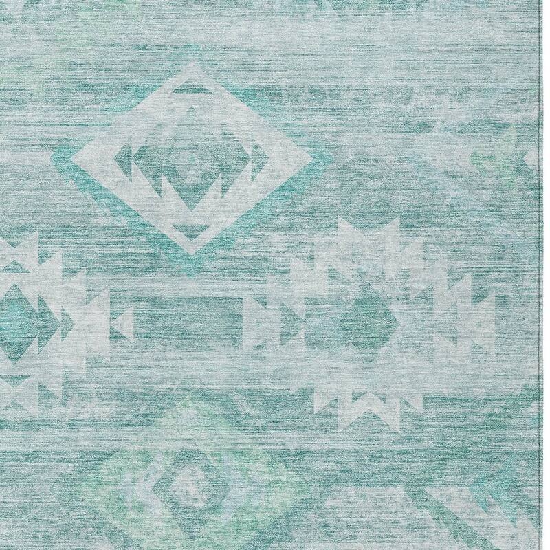 HomeRoots Southwestern Transitional Rectangle Outdoor Rug