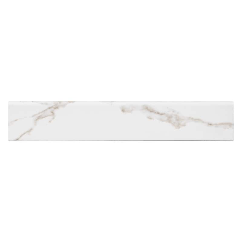 Ackland AKNPTVEL3X24P-BN Velluto 3" x 24" Polished Porcelain Grout or - Meringue