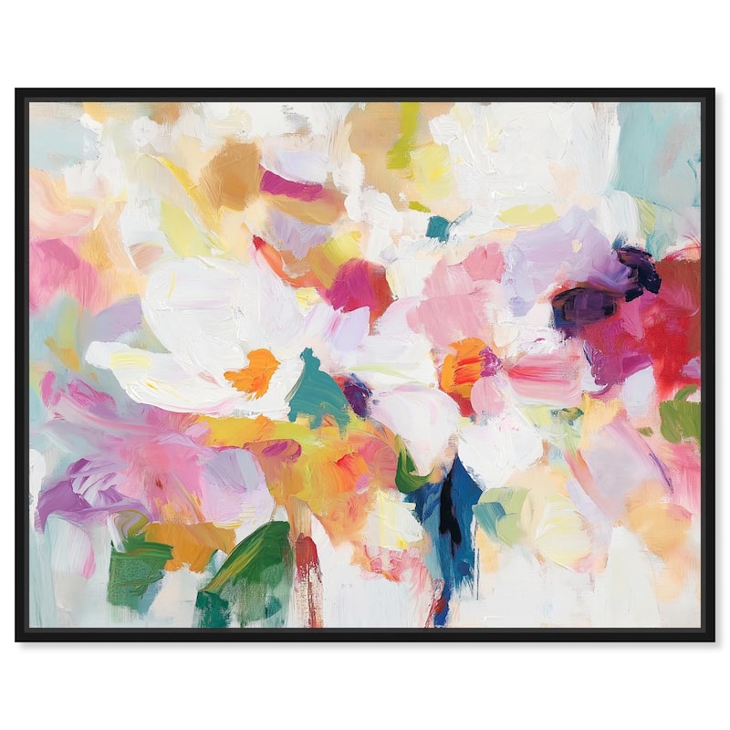 Bold Brushstroke II Canvas by Art Remedy - Black - 45" x 36"