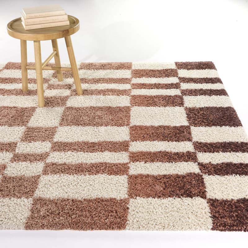 Hayward Vintage Geometric Area Rug - 7'10" x 10' - Pink