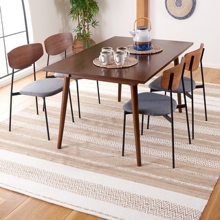 SAFAVIEH Handmade Kilim Liset Farmhouse Stripe Jute Rug