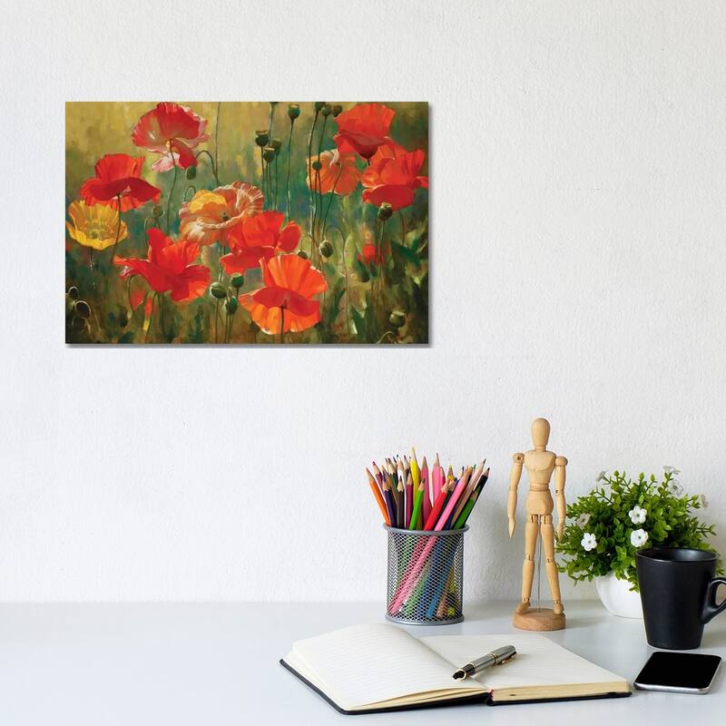 iCanvas "Poppy Fields" by Emma Styles Canvas Print - 8x12x0.75
