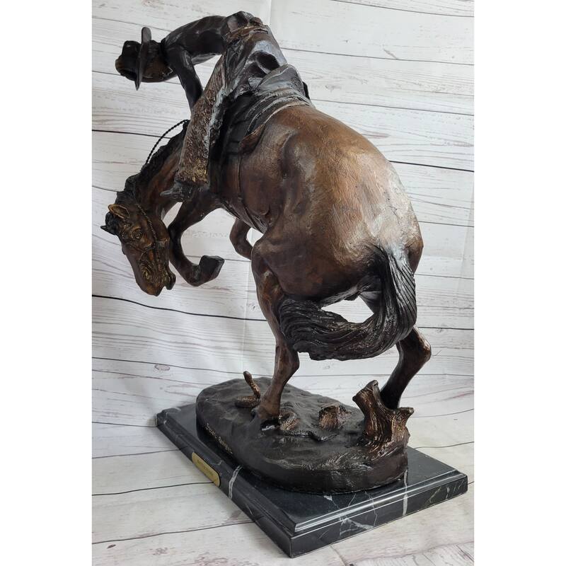 RattleImitative snake By Frederic Remington Western Bronze Statue Sculpture Figure Art 21 Inches X 17 Inches
