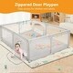 preview thumbnail 5 of 5, Infant 79"x63" 4-Panel Baby Playpen Spacious & Secure Foldable Playard White