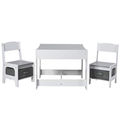 Children Activity Table Desk Sets with Storage Drawer
