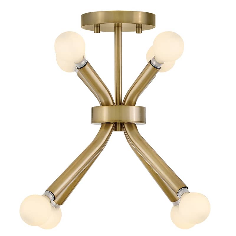 Lark 83853 Axton 8 Light 12-1/2" Wide Convertible Semi-Flush Ceiling