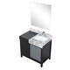 preview thumbnail 158 of 157, Lexora Zilara Bathroom Vanity Complete Set in Black and Grey with Faucet
