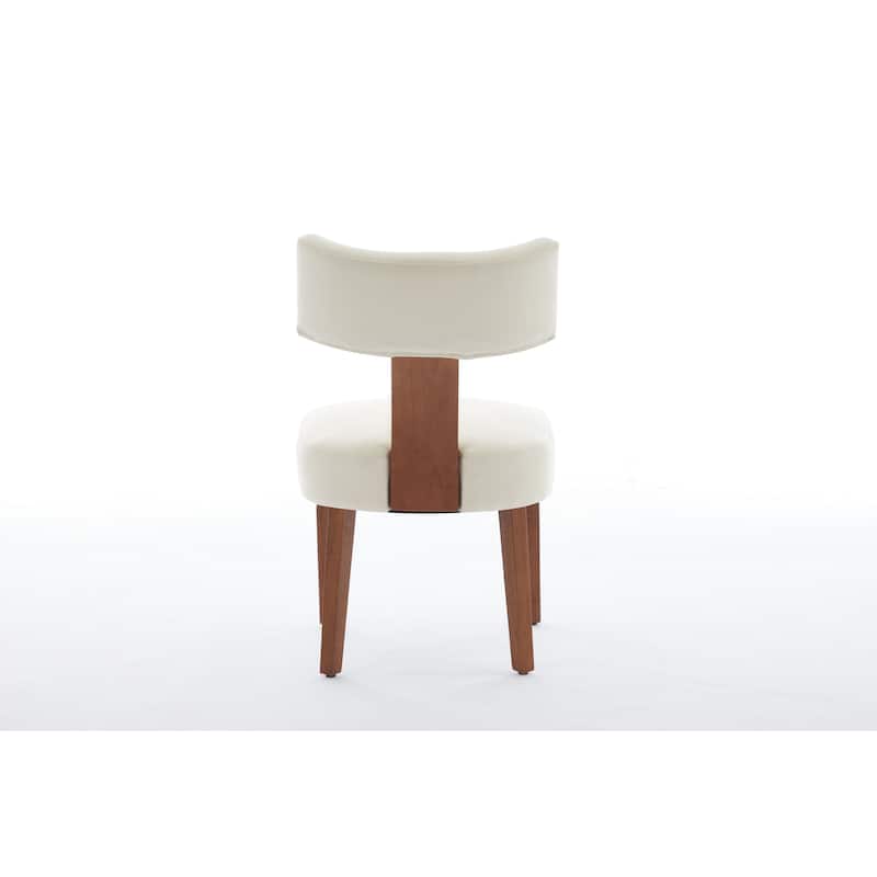GDFStudio - Mariscat Fabric Wingback Dining Chairs（Set of 2）