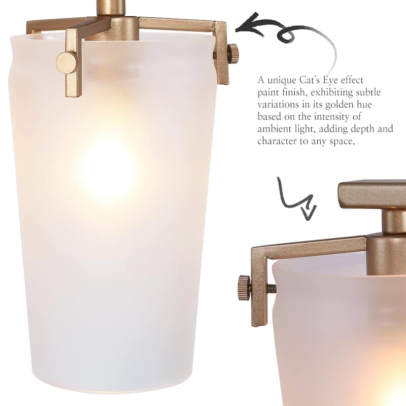 14 Inch 2-Light Dark Gold Curved Arms Wall Sconce Vanity Light for Modern Farmhouse Bathroom Living Room Hallway