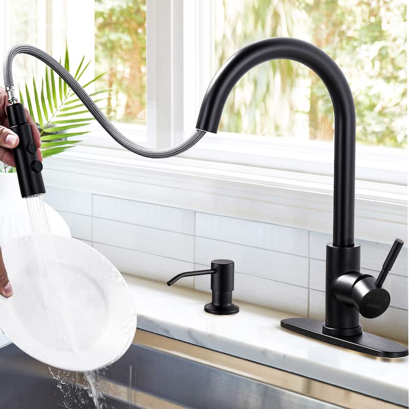 WOWOW Three Spray Mode Pull-Down Kitchen Faucet