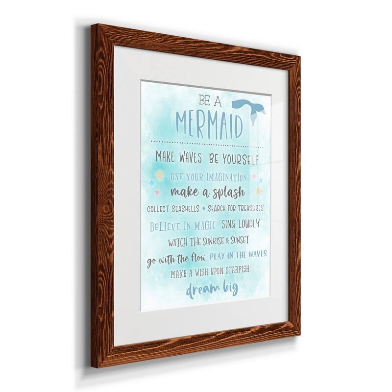 Be a Mermaid-Premium Framed Print - Ready to Hang