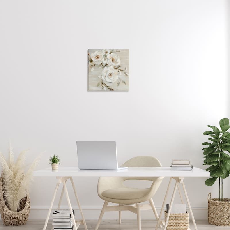 Stupell Neutral Rose Trio Canvas Wall Art Design By Sally Swatland