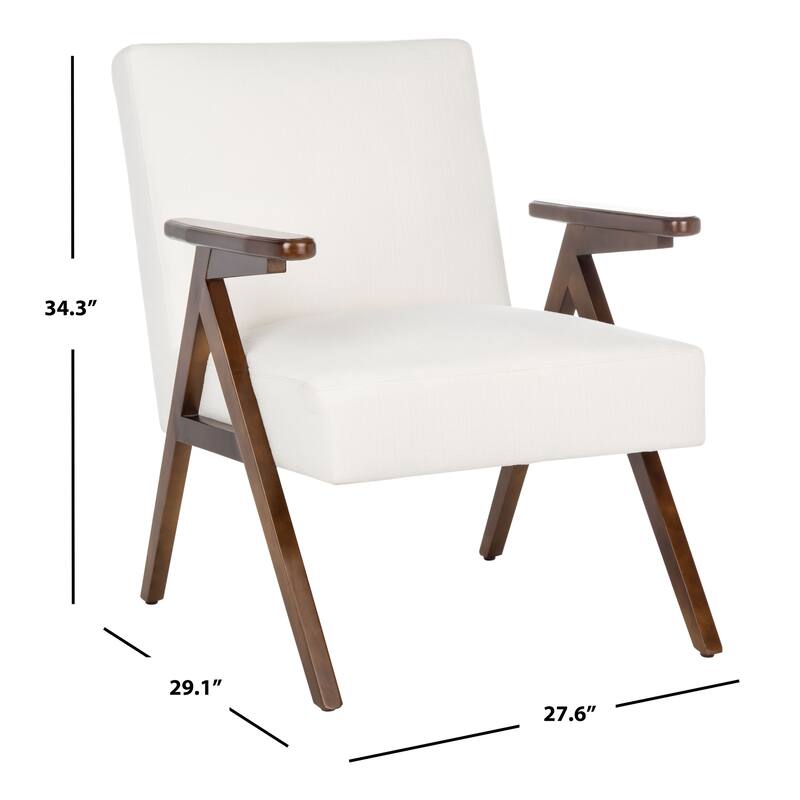 SAFAVIEH Manie Arm Chair - 27.6" W x 29.1" L x 34.3" H - 28Wx29Dx34H