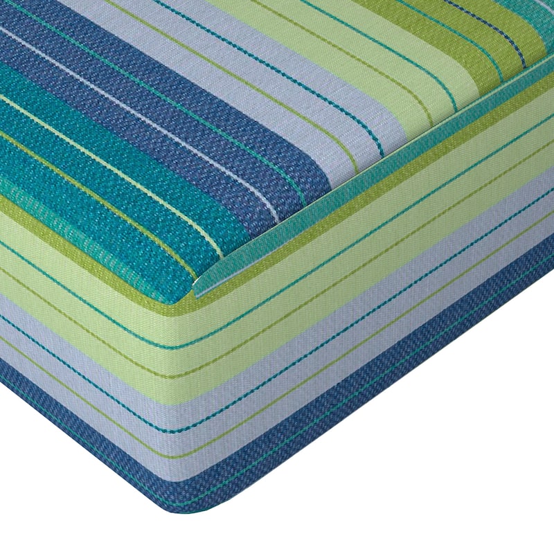 California Umbrella Outdoor Deep Seat Cushion Set, 24" x 48", Sunbrella Fabric, Densified Fiber Fill