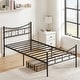 preview thumbnail 4 of 7, VECELO Metal Platform Kids Bed Frame with Headboard,Twin Size Bed Set of 2