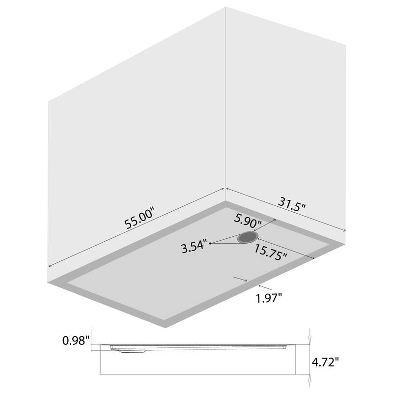 Modern, Simple installation Jamaica Series Shower Pan Bed Bath