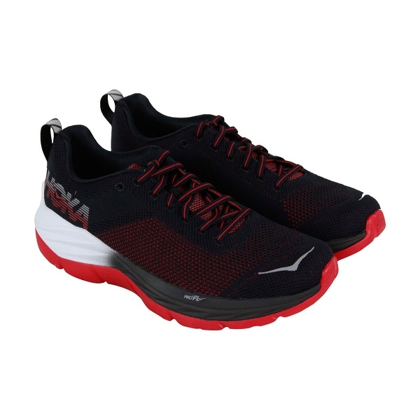Hoka One One Mach Mens Black Textile Athletic Lace Up ...