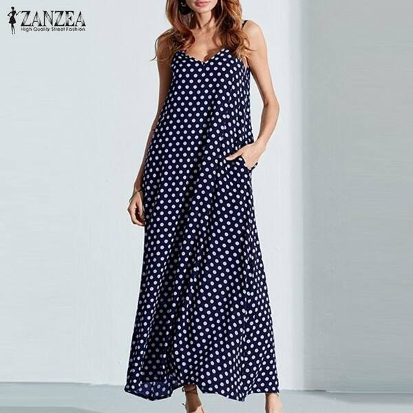 Shop Zanzea Summer Dress 2017 Fashion Women Dress Spaghetti Straps