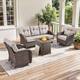 Option 4 Pieces w/ Swivel Chair
