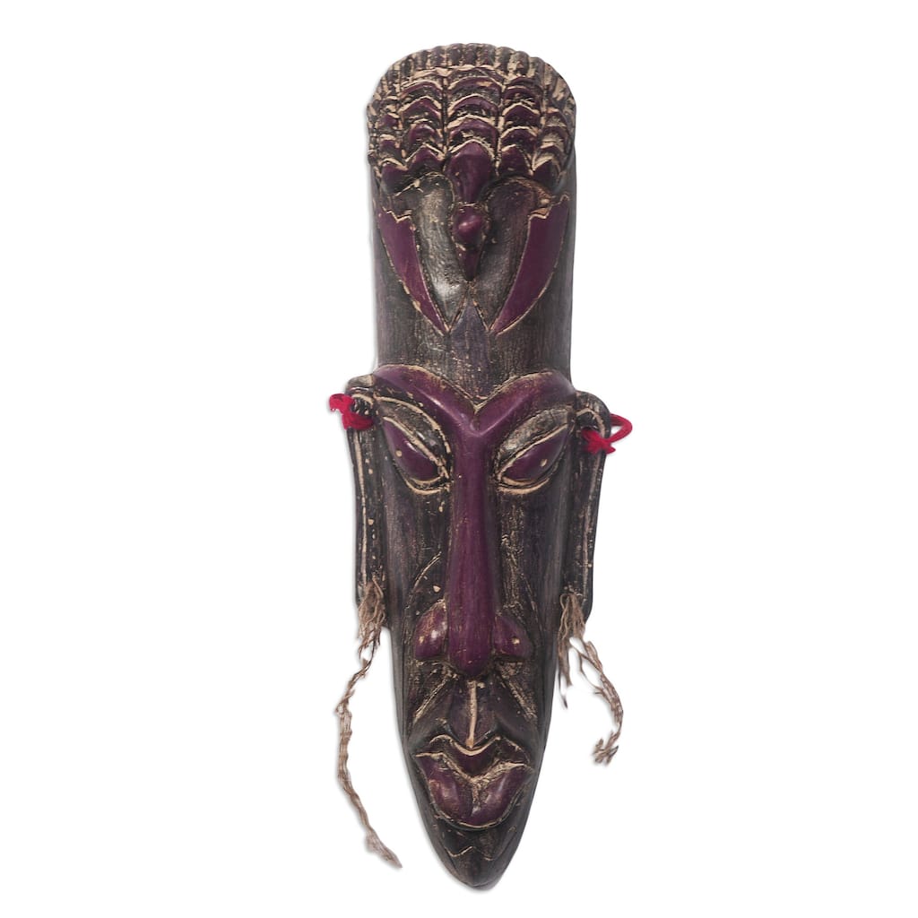 Novica Handmade Bird Reincarnation African Wood Mask