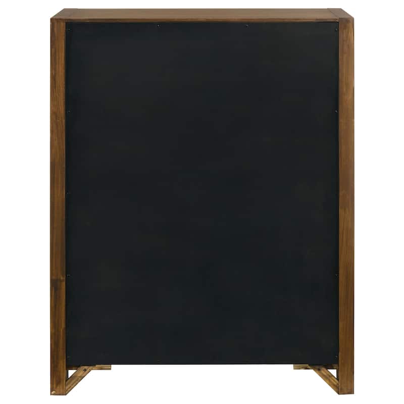 Adderley 5-drawer Bedroom Chest of Drawers Warm Brown