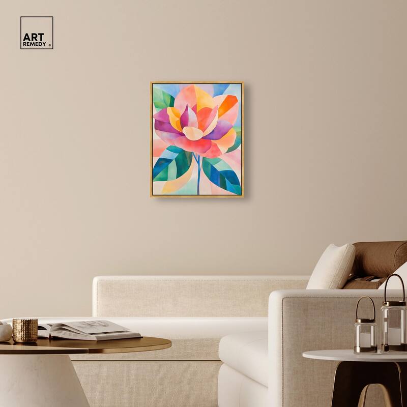 Ail Geofloral I Canvas by Art Remedy