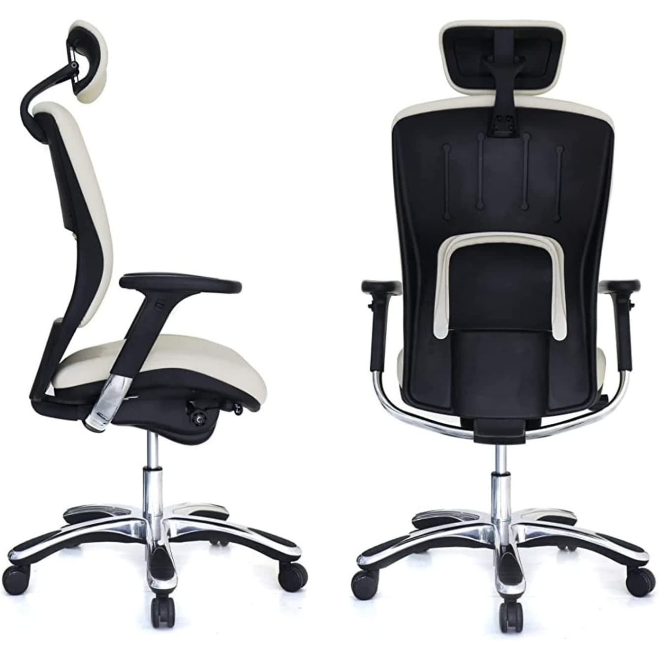GM Seating Ergolux Genuine Leather Executive Office Chair with