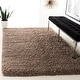 preview thumbnail 21 of 68, SAFAVIEH Polar Shag Bibi Glam Solid 3-inch Extra Thick Rug 10' x 14' - Mushroom