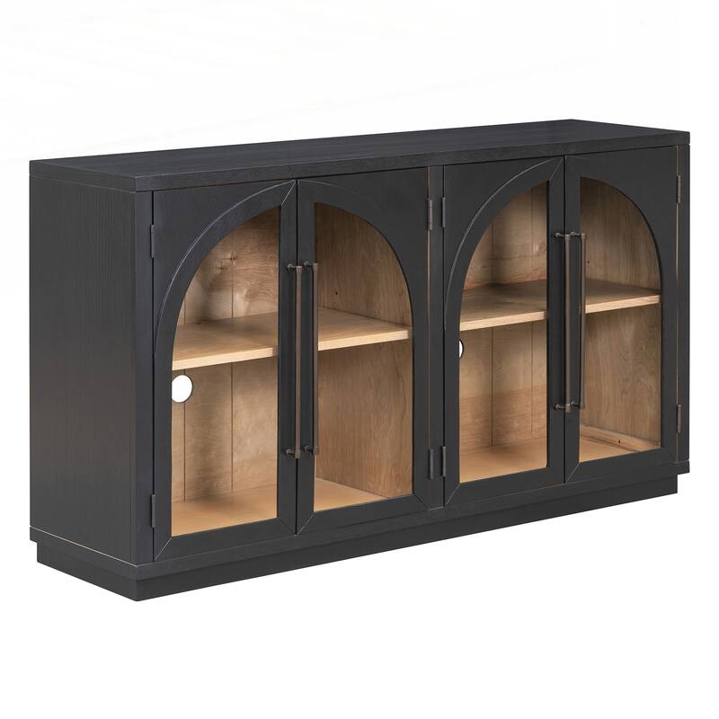 4-Door Large Storage Sideboard Buffet Cabinet