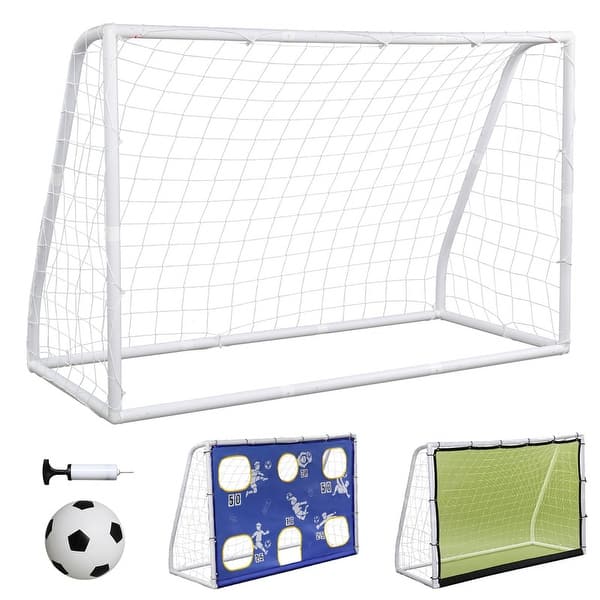 slide 2 of 6, Kids' Portable 3-in-1 Soccer Trainer Goal 3-in-1