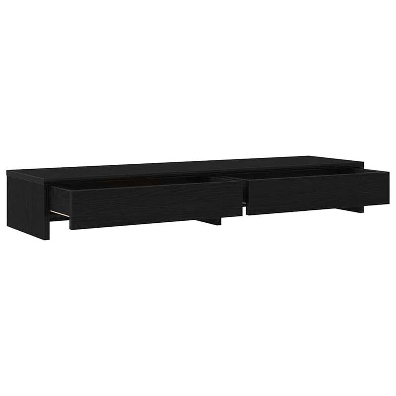 vidaXL Monitor Stand with Drawers Engineered Wood