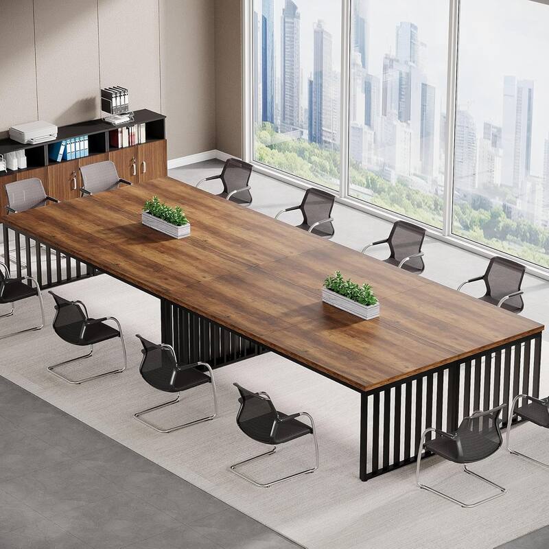 78" Rectangle Conference Table, Long Meeting Table for Seminar, Business, Negotiation