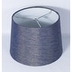 preview thumbnail 14 of 12, French Drum Lamp Shade, Textured Flax Linen, 12" Top, 14" Bottom, 10" Slant