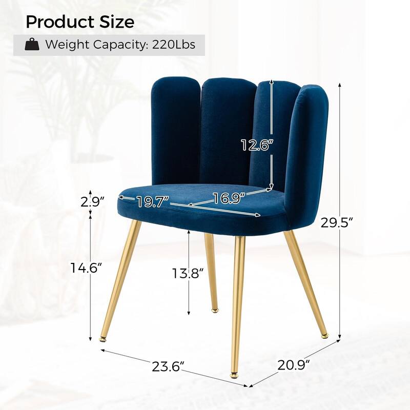 Anjela Side Chair with Tufted Back Set of 2