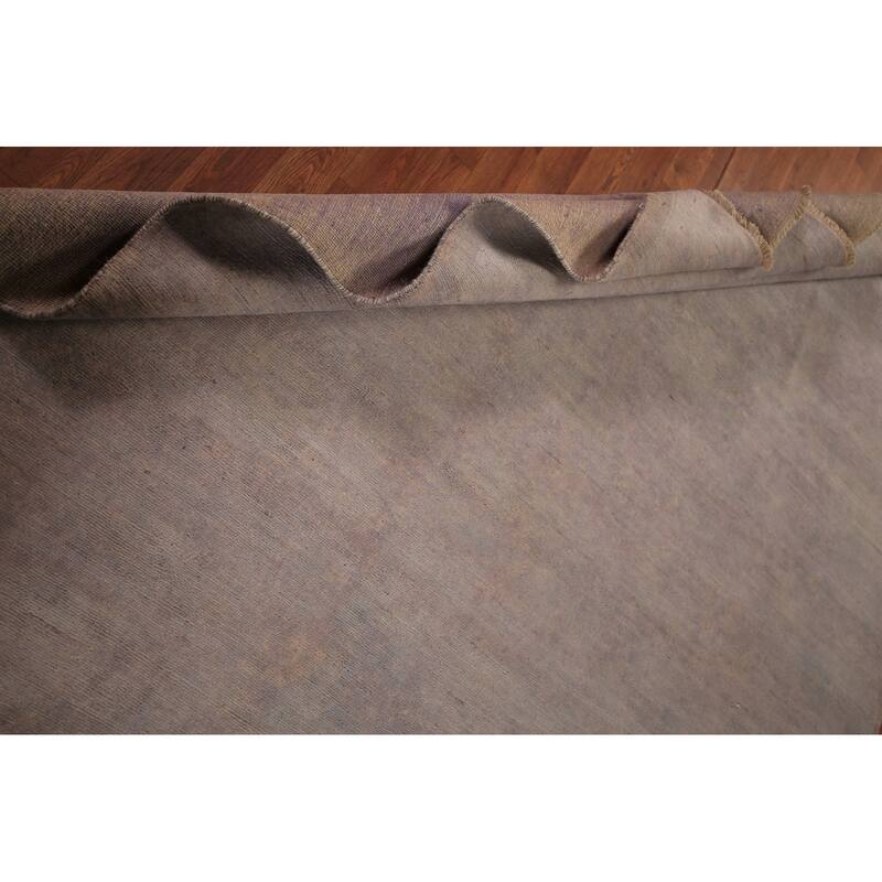 Gray & Beige Modern Gabbeh Oriental Area Rug Handmade Wool Carpet - 6'8" x 8'10"