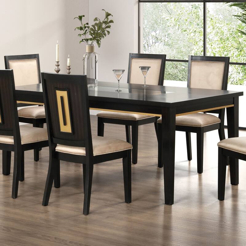 Furniture of America Nyx Modern Espresso 72-inch Wood Dining Table