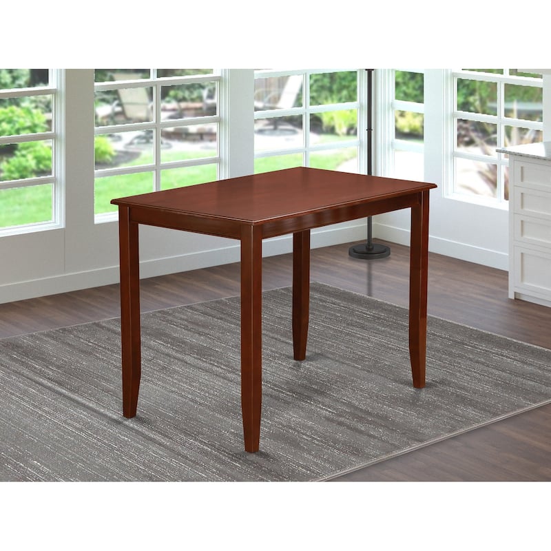 East West Furniture Buckland Rectangle Counter Height Table for Small Spaces, 30x48 Inch, (Finish Options) - BUT-MAH-T