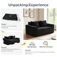 preview thumbnail 8 of 86, Corduroy Loveseat Sofa Bed 4 in 1 Foldable Floor Sofa Couch Convertible Boneless Couch