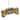 3.25" Gold Dog Bone with Bow Glass Christmas Ornament