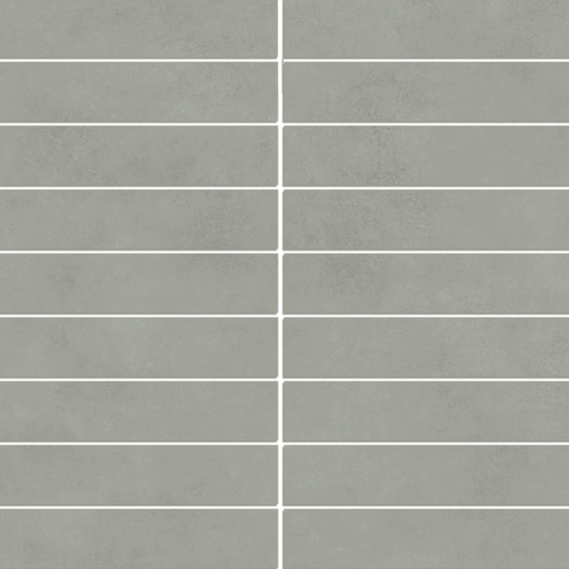 Foundry 1x6 Matte Porcelain Subway Mosaic Tile - Floor, Wall, Backsplash - 4 x 4 Sample - Salvia