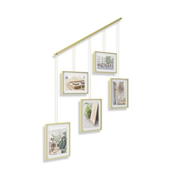 Umbra Exhibit Photo Display Overstock 31511906 Matte Brass The unique design of umbra's prisma frame collection displays images in elegant and contemporary style. umbra exhibit photo display overstock