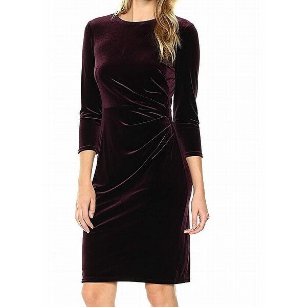 eliza j burgundy dress