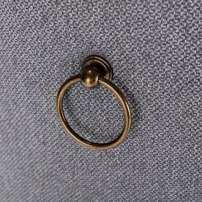 GDF Studio-Nikki Modern Wood Upholstered Dining Chair with Tufted Design, Nailhead Trim, 2-Pcs Set