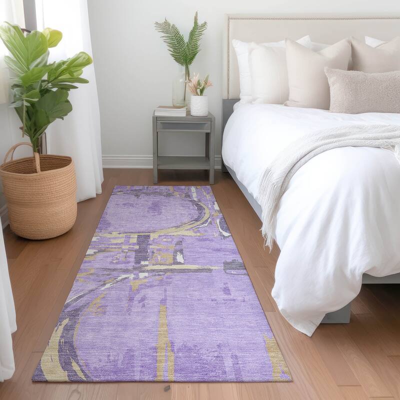 Machine Washable Indoor/ Outdoor Chantille Contemporary Rug