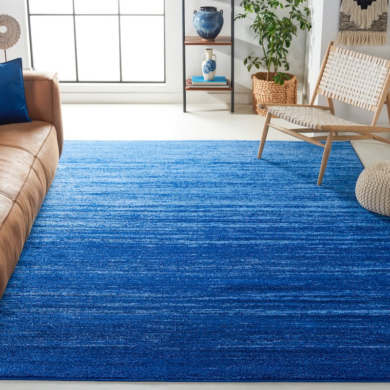 SAFAVIEH Adirondack Vera Modern Ombre Distressed Area Rug - 9' x 12' - Light Blue/Dark Blue - Rectangle