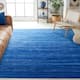 SAFAVIEH Adirondack Vera Modern Ombre Distressed Stripe Area Rug - 8' x 10' - Light Blue/Dark Blue
