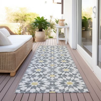 Machine Washable Indoor/ Outdoor Chantille Morrocan Boho Rug